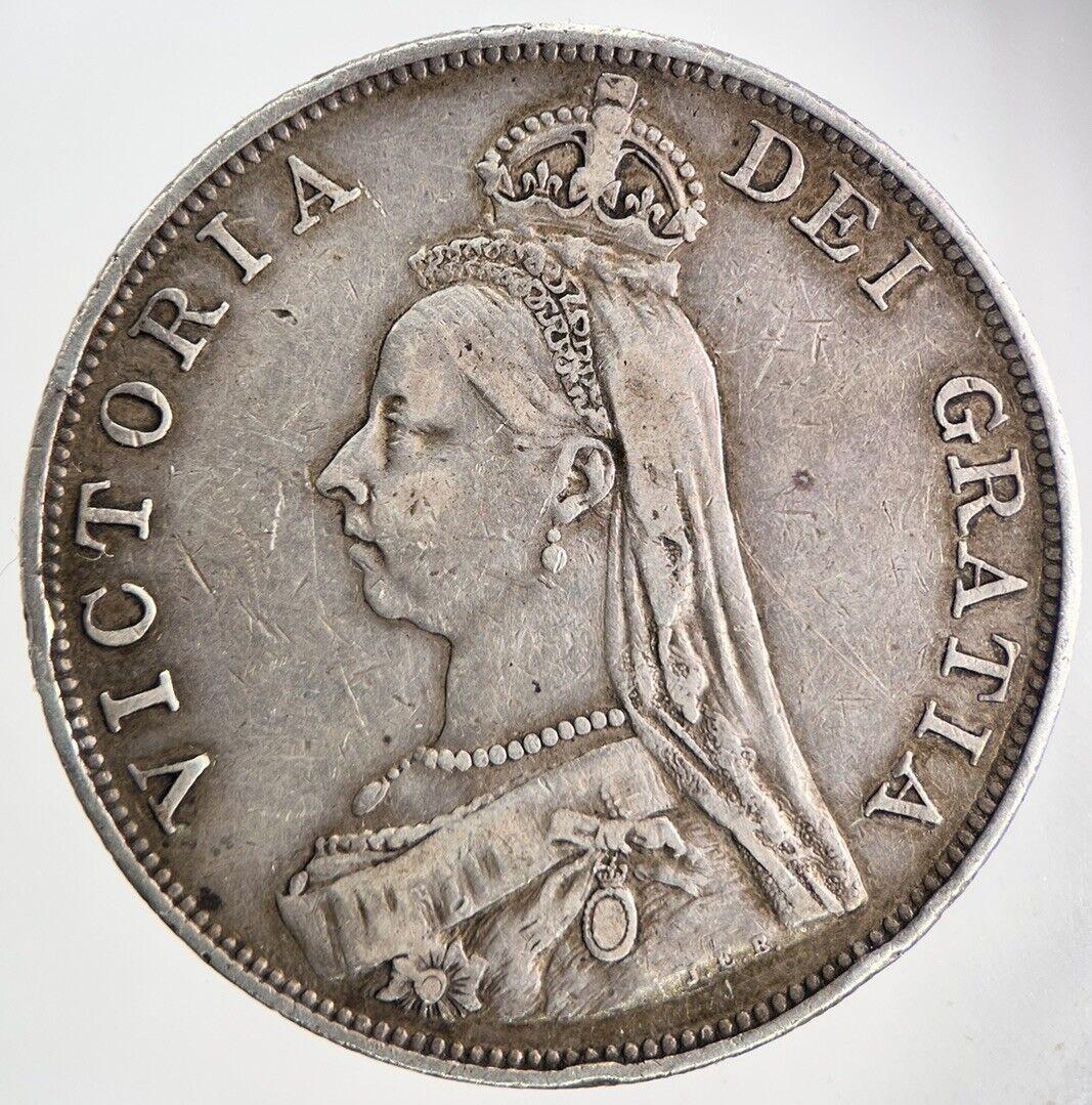 1889 Victoria Double-Florin Silver Coin | Very High Grade