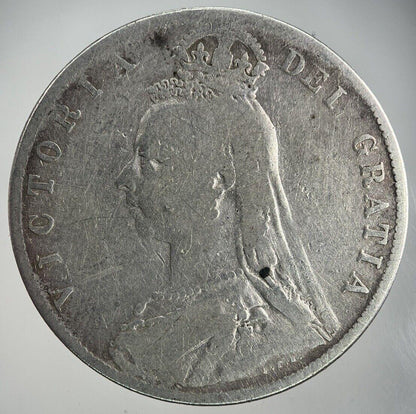 1889 Victoria Half-Crown Silver Coin | Collectable Grade
