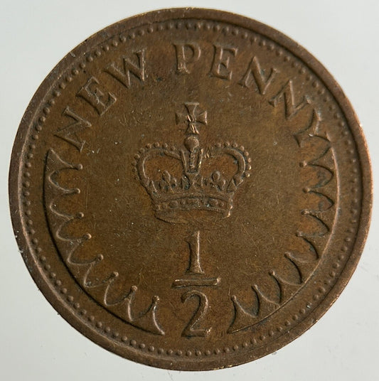 1971 Elizabeth II 2nd New 1/2 Half-Penny Coin | Fine Collectable Grade