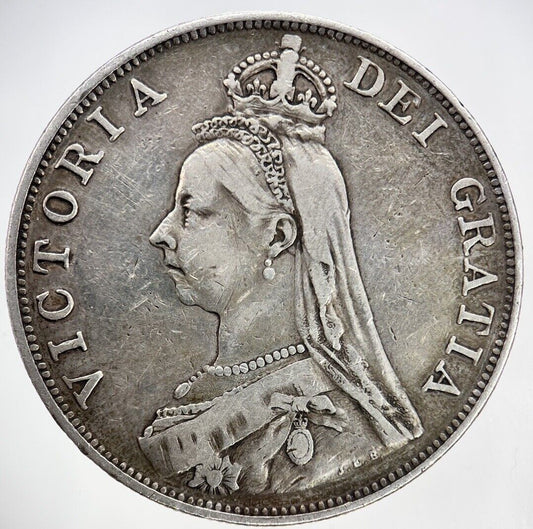 1889 Victoria Double Florin Silver Coin | Fine Collectable Grade