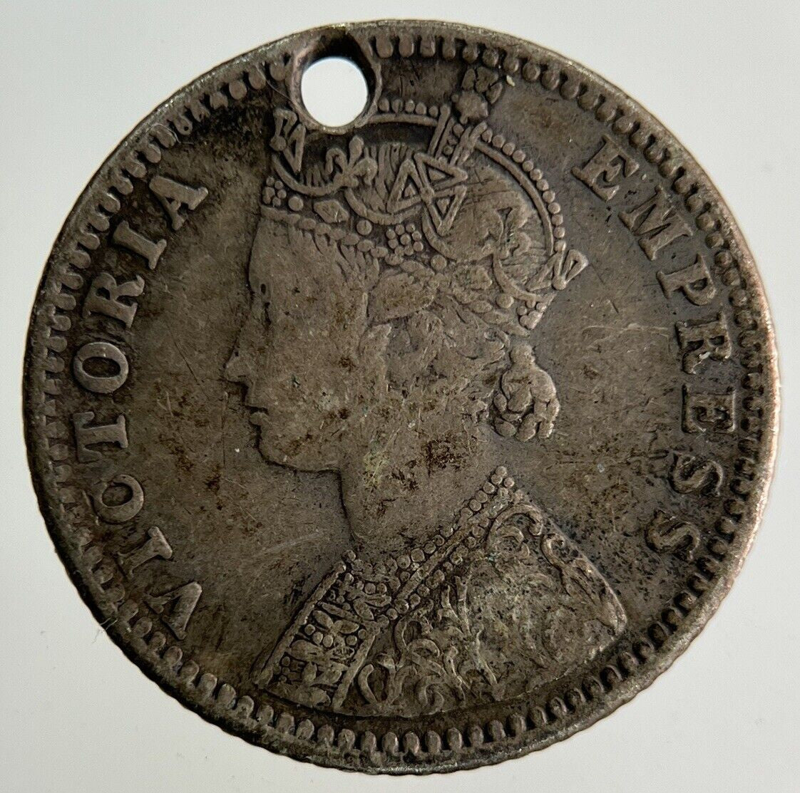 1889 India Half Rupee Silver Coin | Collectable Grade