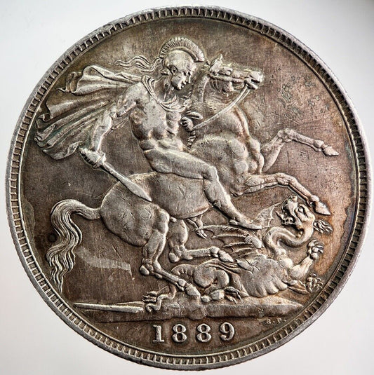 1889 Victoria Crown Silver Coin | Very High Grade