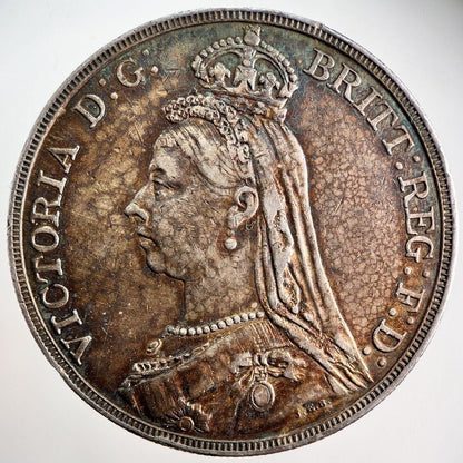 1889 Victoria Crown Silver Coin | Very High Grade
