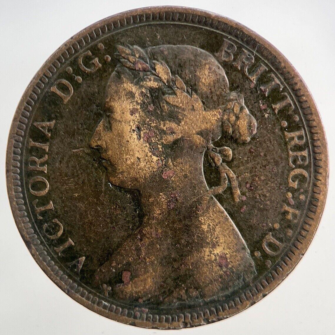 1889 Victoria Half-Penny Coin | Fine Collectable Grade