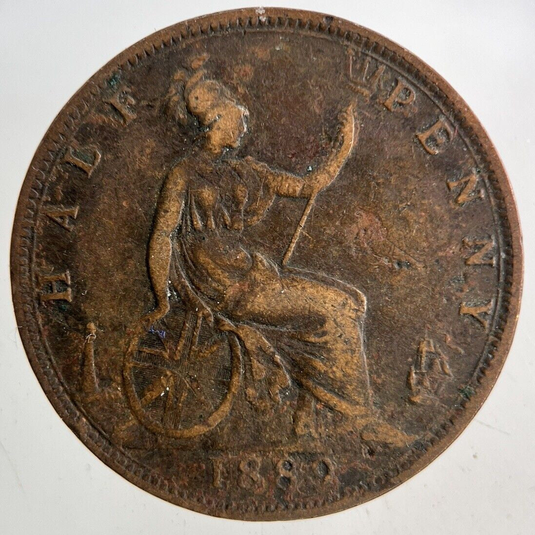 1889 Victoria Half-Penny Coin | Collectable Grade