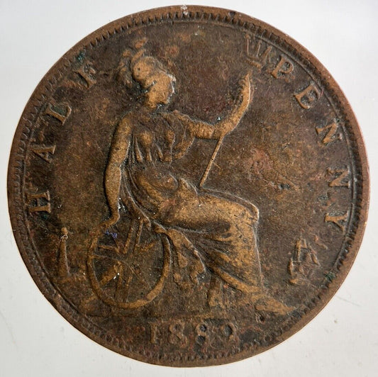 1889 Victoria Half-Penny Coin | Collectable Grade