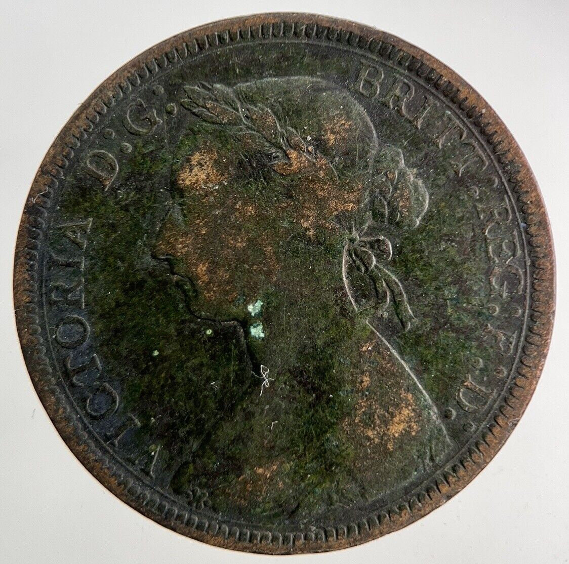 1889 Victoria Half-Penny Coin | Fine Collectable Grade