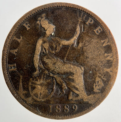 1889 Victoria Half-Penny Coin | Collectable Grade