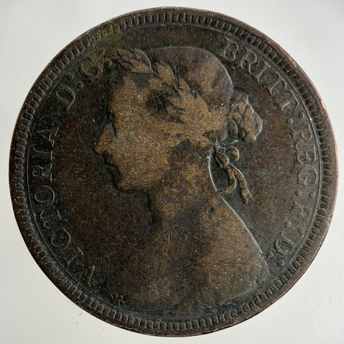 1889 Victoria Half-Penny Coin | Fine Collectable Grade