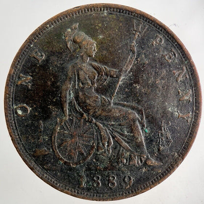 1889 Victoria One Penny Coin | Fine Collectable Grade