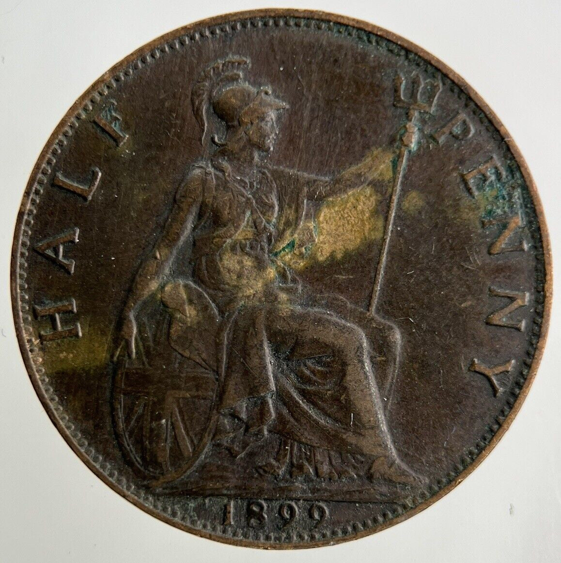 1889 Victoria Half-Penny Coin | Very High Grade