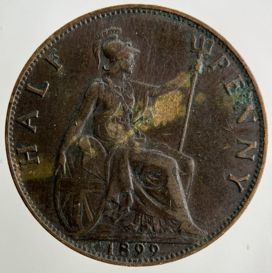 1889 Victoria Half-Penny Coin | Very High Grade