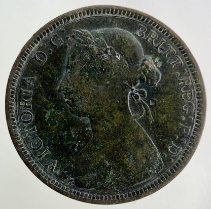 1889 Victoria Half-Penny Coin | Fine Collectable Grade