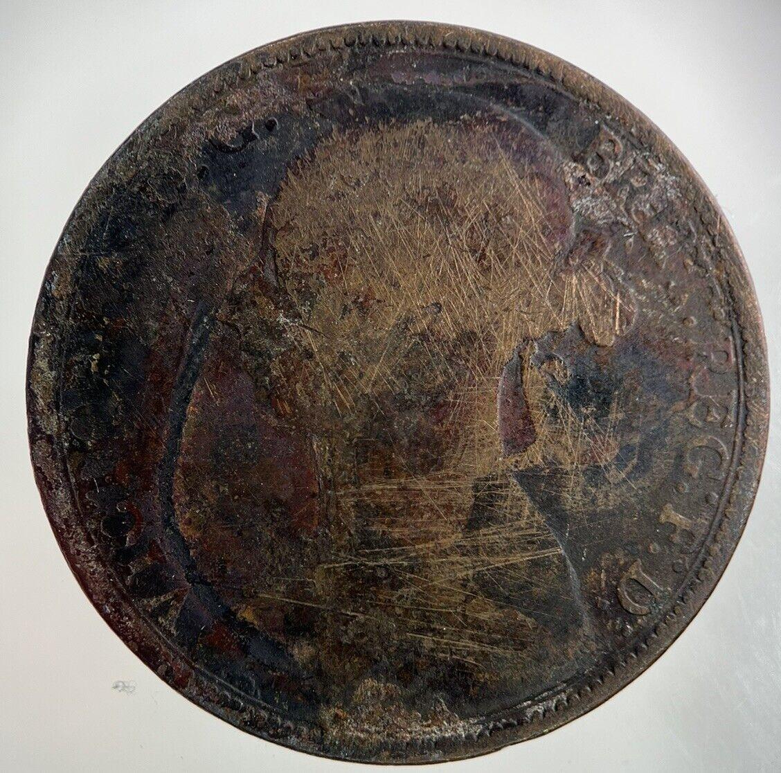 1889 Victoria One Penny Coin | Collectable Grade