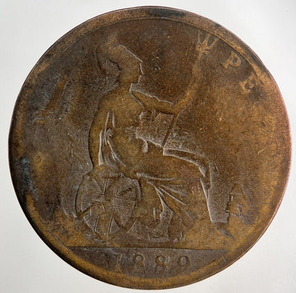 1889 Victoria One Penny Coin | Collectable Grade