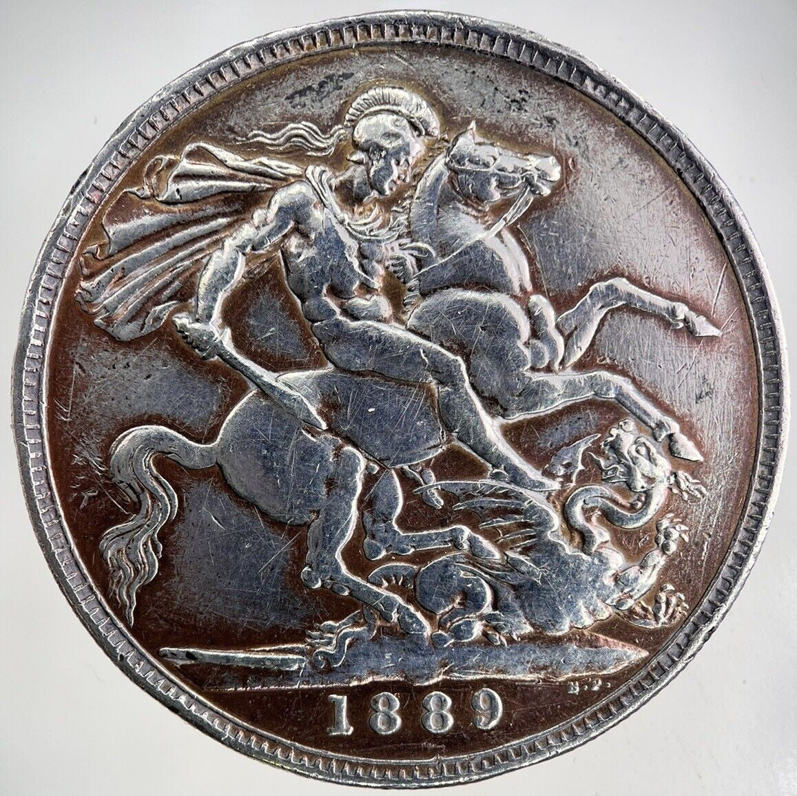 1889 Victoria One Crown Silver Coin | Very High Grade