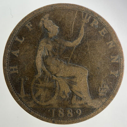 1889 Victoria Half-Penny Coin | Collectable Grade