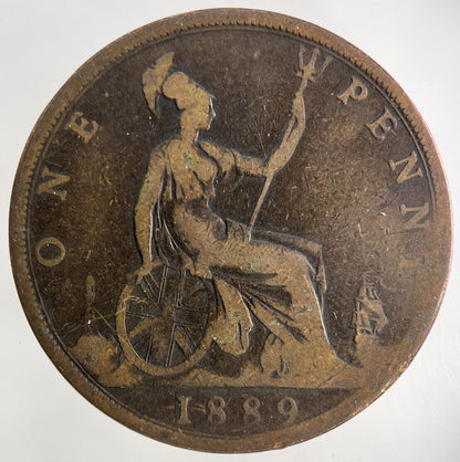 1889 Victoria One Penny Coin | Collectable Grade