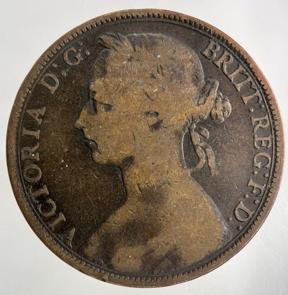 1889 Victoria One Penny Coin | Collectable Grade