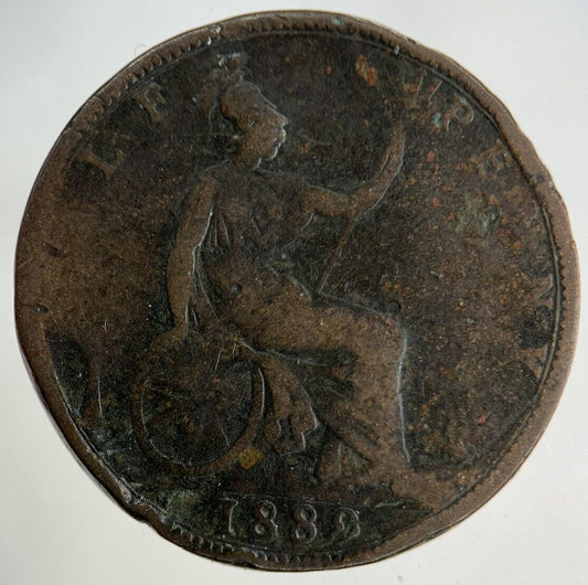 1889 Victoria Half-Penny Coin | Collectable Grade