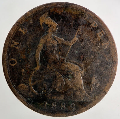 1889 Victoria One Penny Coin | Collectable Grade