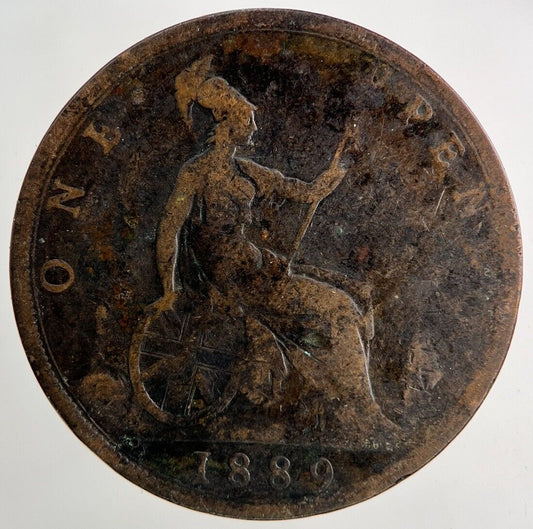 1889 Victoria One Penny Coin | Collectable Grade