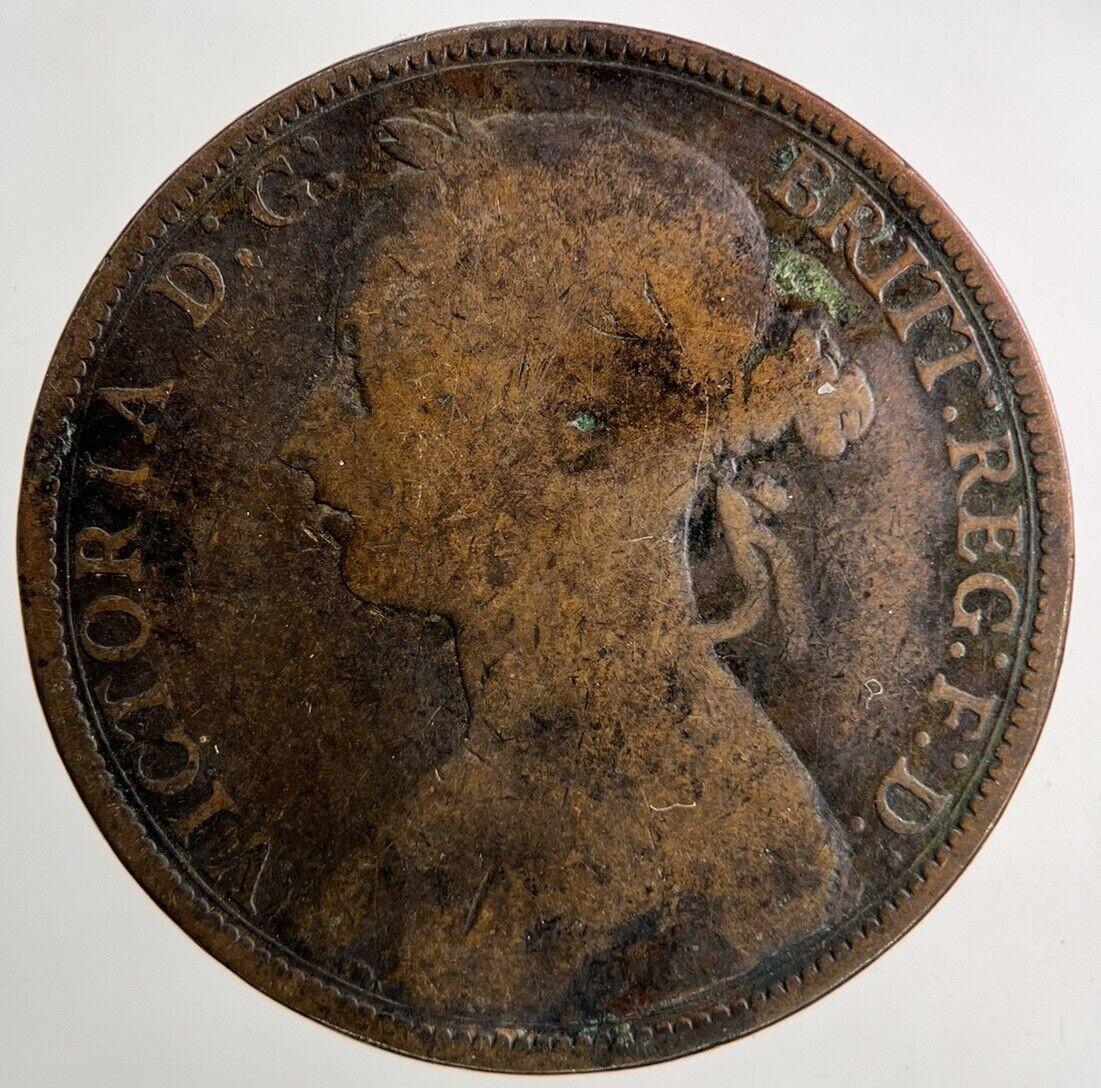 1889 Victoria One Penny Coin | Collectable Grade