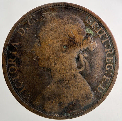 1889 Victoria One Penny Coin | Collectable Grade