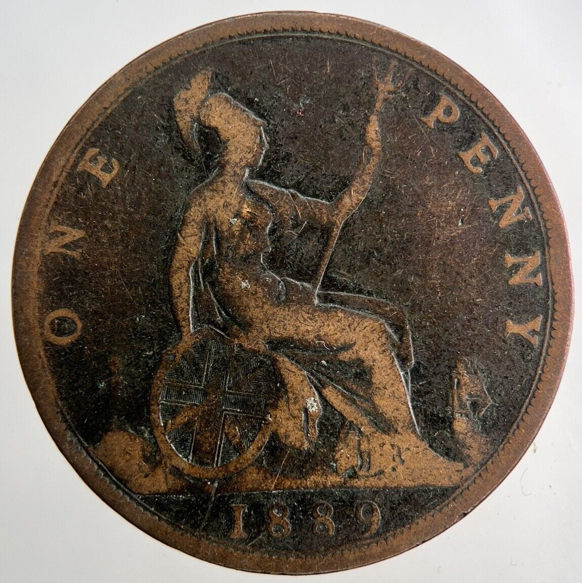 1889 Victoria One Penny Coin | Collectable Grade