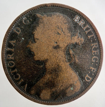 1889 Victoria One Penny Coin | Collectable Grade