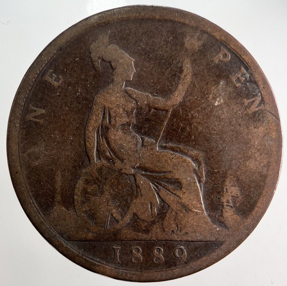 1889 Victoria One Penny Coin | Collectable Grade