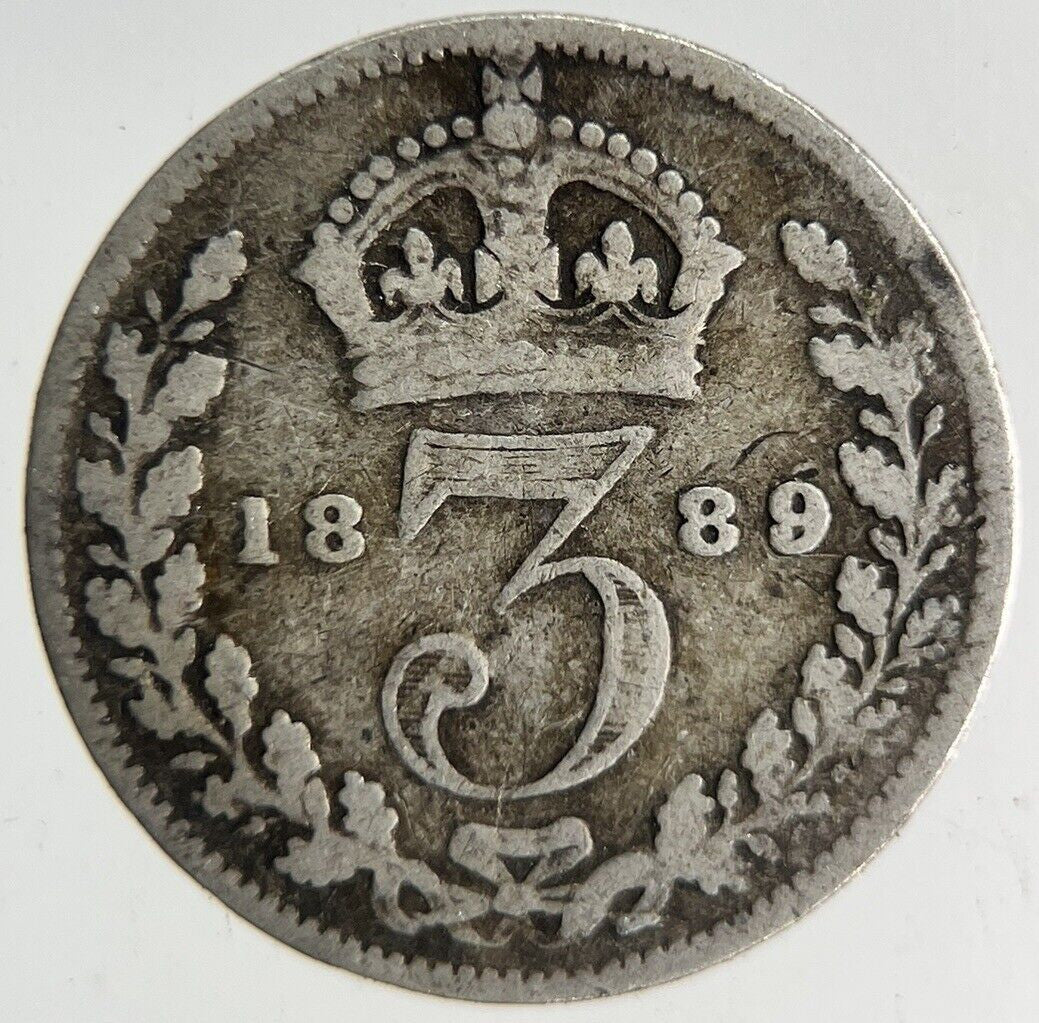1889 Victoria Threepence Silver Coin | Collectable Grade