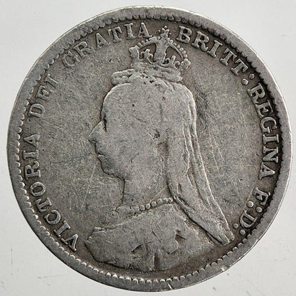 1889 Victoria Threepence Silver Coin | Collectable Grade | a6005