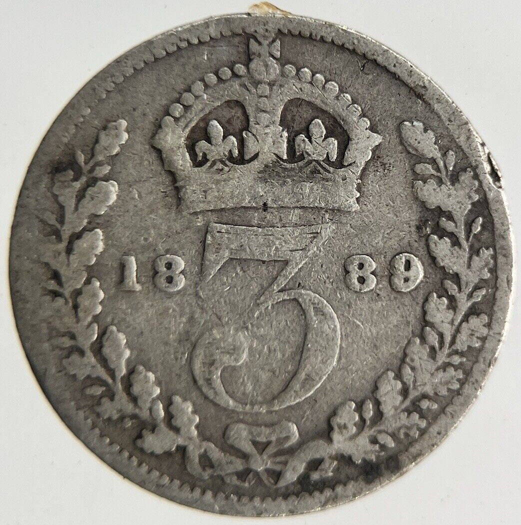 1889 Victoria Threepence Silver Coin | Collectable Grade
