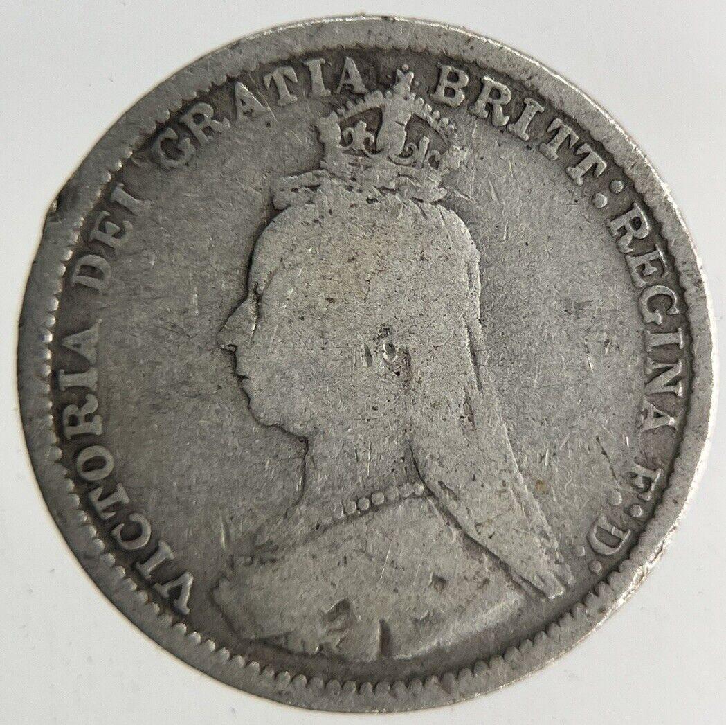 1889 Victoria Threepence Silver Coin | Collectable Grade