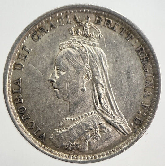 1889 Victoria Threepence Silver Coin | Very High Grade | a4850