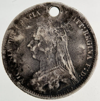 1889 Victoria Sixpence Silver Coin | Collectable Grade