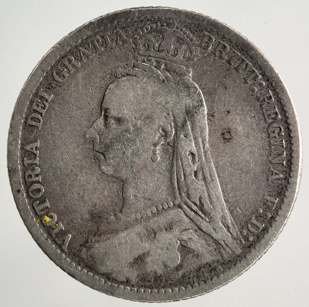 1889 Victoria Sixpence Silver Coin | Collectable Grade