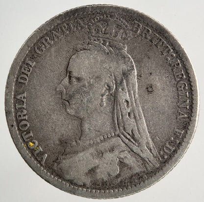 1889 Victoria Sixpence Silver Coin | Collectable Grade
