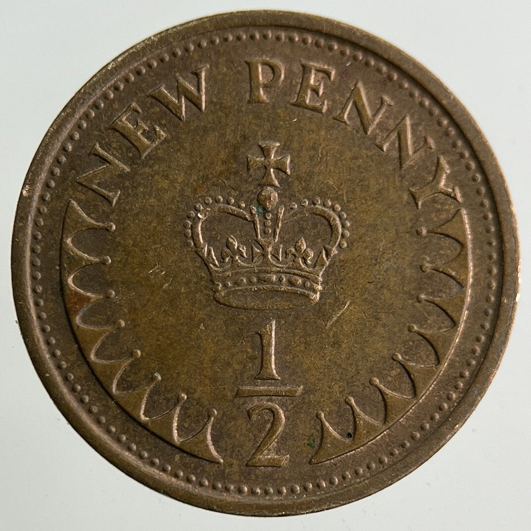 1976 Elizabeth II 2nd New 1/2 Half-Penny Coin | Fine Collectable Grade