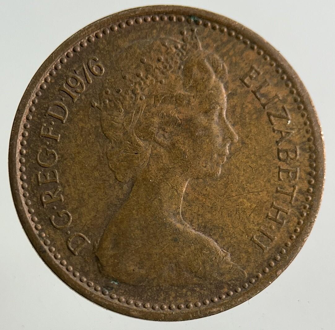 1976 Elizabeth II 2nd New 1/2 Half-Penny Coin | Fine Collectable Grade