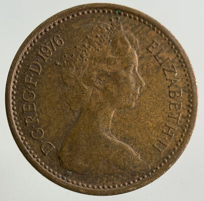 1976 Elizabeth II 2nd New 1/2 Half-Penny Coin | Fine Collectable Grade