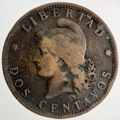 1890 Argentina Dos 2 Centavos Coin | Collectable Grade