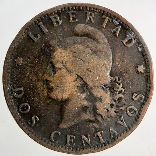 1890 Argentina Dos 2 Centavos Coin | Collectable Grade