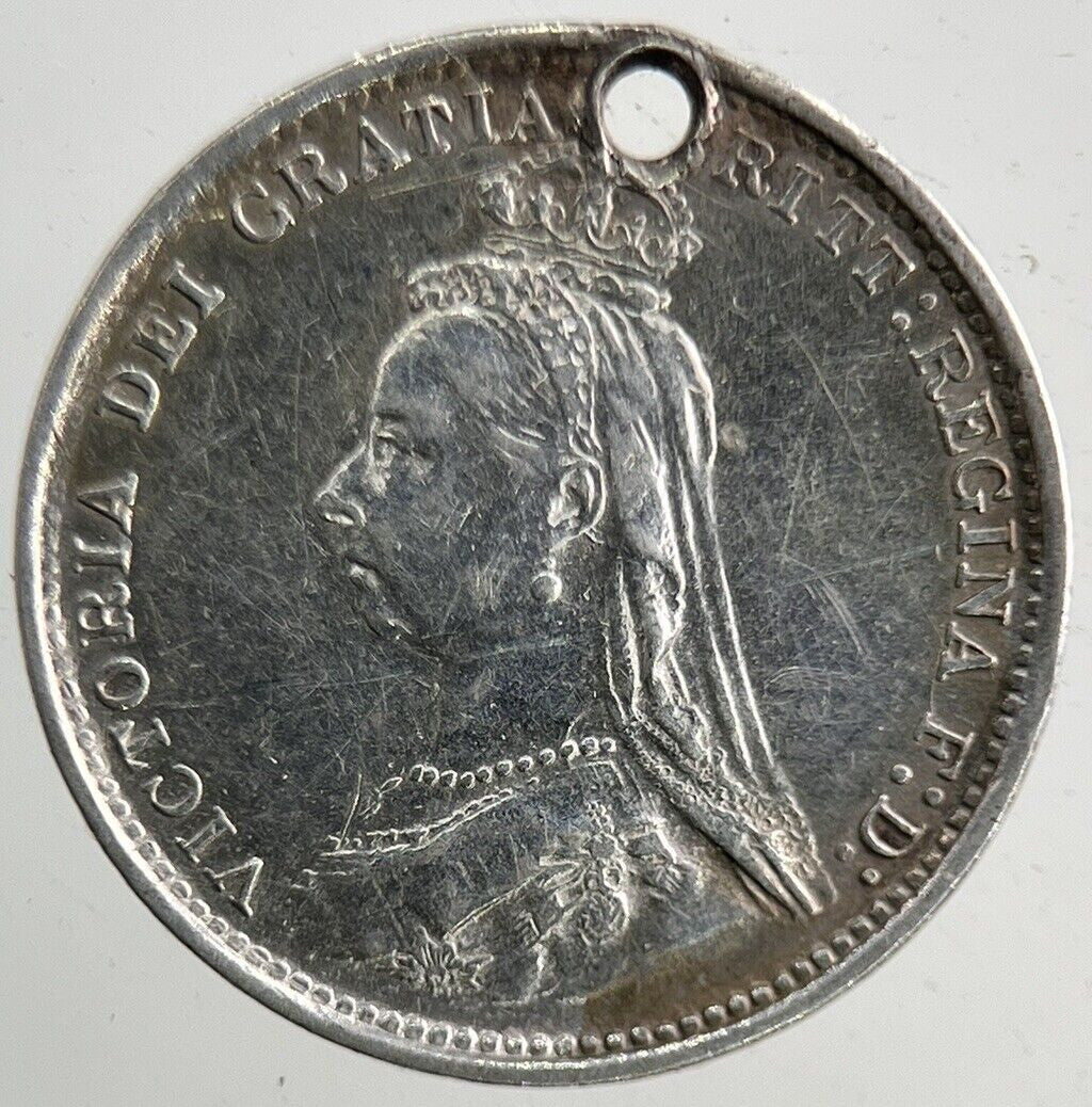 1889 Victoria Threepence Silver Coin | Very High Grade