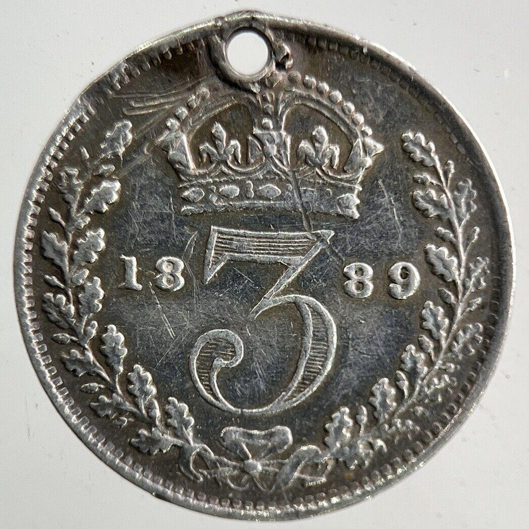 1889 Victoria Threepence Silver Coin | Very High Grade
