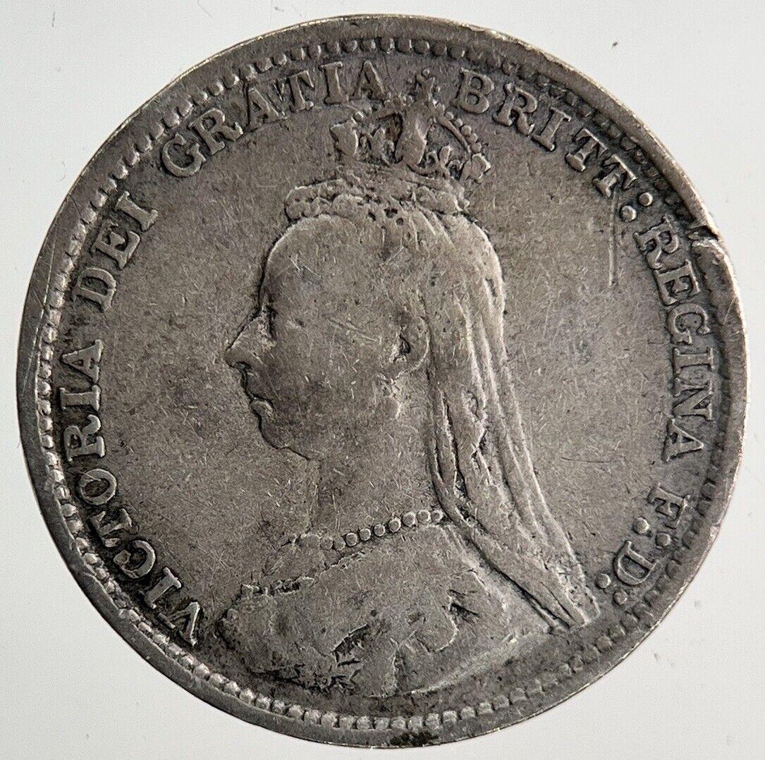 1889 Victoria Threepence Silver Coin | Fine Collectable Grade