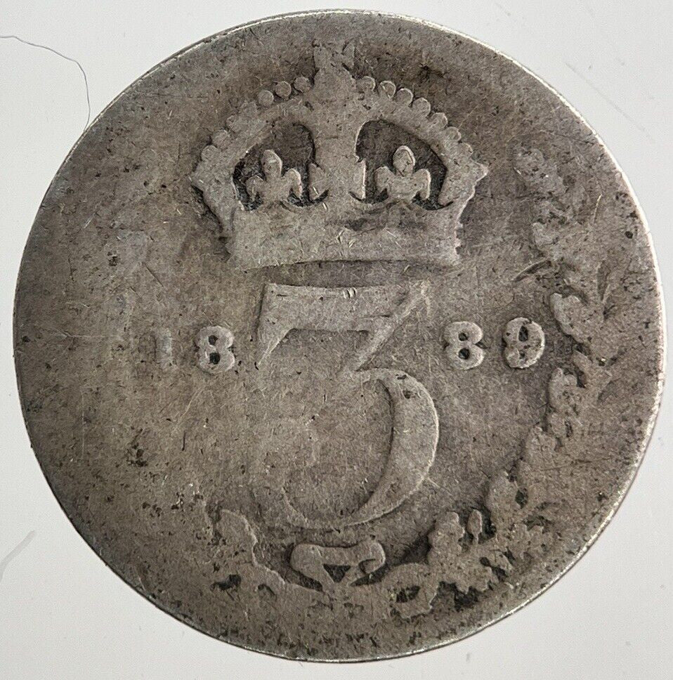 1889 Victoria Threepence Silver Coin | Collectable Grade