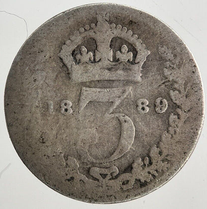 1889 Victoria Threepence Silver Coin | Collectable Grade