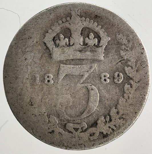 1889 Victoria Threepence Silver Coin | Collectable Grade